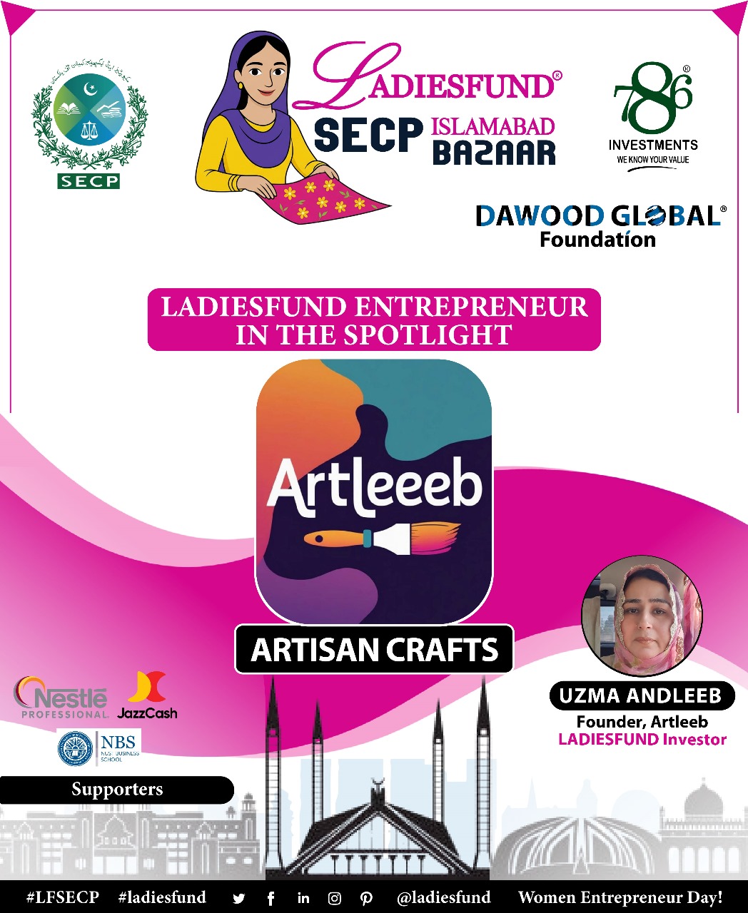 Group photo of LADIESFUND Energy Pvt. Ltd. team receiving the Prime Minister’s Award